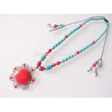 Bohemian Beaded Necklace Boho Turquoise Beaded Necklace